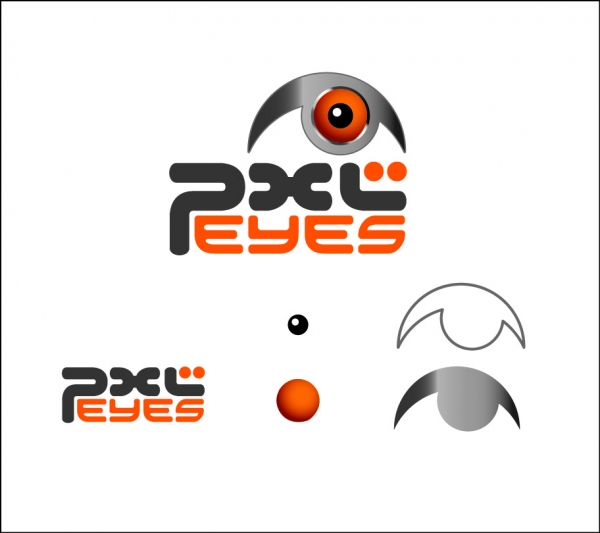 Creation of Web 2.0 - Logo PXLEyes v4.1: Step 1